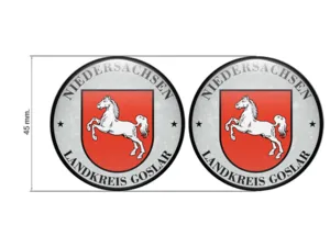 Aufkleber TUV Landkreis Goslar Nummernschild plakette